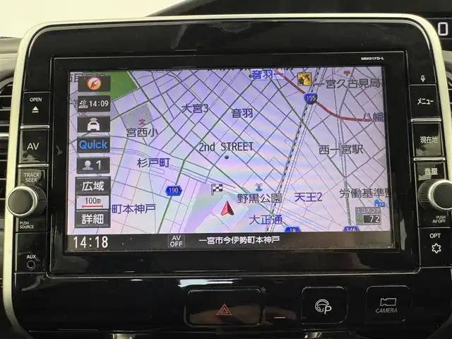 日産 セレナ ハイウェイスター Vセレクション 愛知県 2018(平30)年 9.7万km パール 純正9インチナビ　/（フルセグ／ＢＴ／ＣＤ／ＤＶＤ）　/フリップダウンモニター　/レーダークルーズコントロール　/全方位モニター　/衝突軽減システム　/コーナーセンサー　/パーキングアシスト　/レーンキープアシスト　/両側パワースライドドア　/後席サンシェード　/ドライブレコーダー/ＥＴＣ/純正AW