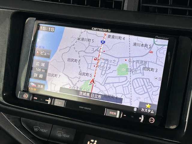 トヨタ アクア G ブラックソフトレザーセレ 茨城県 2015(平27)年 8.7万km 黒 社外SDナビ /-BT/AM/FM/CD/ワンセグTV/クルーズコントロール /ETC /バックカメラ /D席N席シートヒーター /LEDヘッドライト /オートライト /横滑り防止装置 /フォグライト /パワーステアリング/パワーウィンドウ/保証書 /取扱説明書 /記録簿