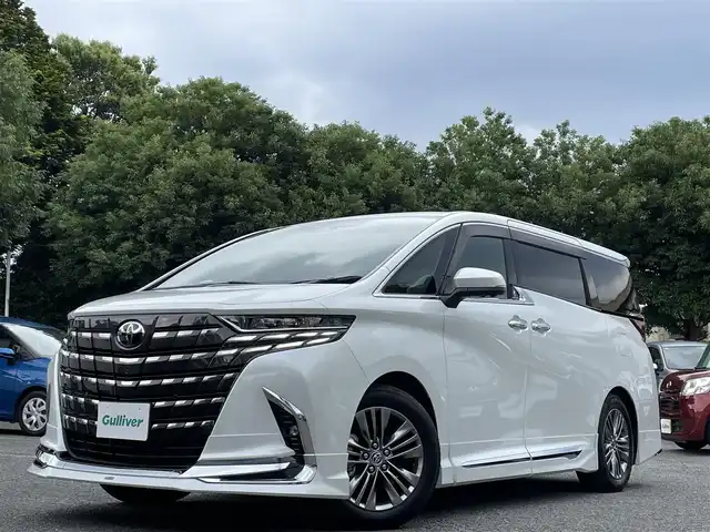 トヨタ アルファードハイブリット Z 東京都 2024(令6)年 0.4万km プラチナホワイトパールマイカ ワンオーナー/モデリスタエアロ/・フロントスポイラー/・サイドスカート/・リヤスタイリングキット/（リヤスカート＋ドレスアップマフラー）/純正ディスプレイオーディオナビ（14インチ）/・Bluetoothオーディオ/・フルセグTV/カラーヘッドアップディスプレイ/寒冷地仕様/左右独立ムーンルーフ/Toyota Safety Sense/両側パワースライドドア/パワーバックドア/合成皮革ブラックシート/・パワーシート（1列目）/・シートヒーター/ベンチレーション（1列目/2列目）/ETC2.0/保証書/取扱説明書/スペアキー