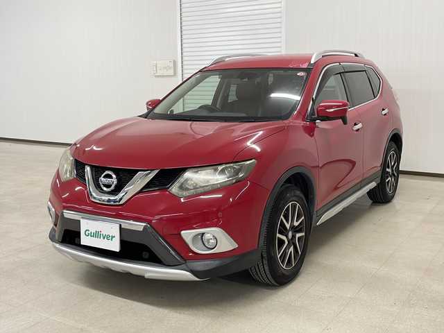 日産 エクストレイル 20X エクストリーマーX Eブレーキ 熊本県 2014(平26)年 9.4万km バーニングレッド 純正ＳＤナビ（ラジオ/ＢＴ/ＣＤ/ＤＶＤ/フルセグ）/ＥＴＣ/バックカメラ/4WD/Ｄ・Ｎ席シートヒーター/アルパインツイーター/レザーシート/プッシュスタート/横滑り防止装置/衝突軽減システム/レーンキープアシスト/純正フロアマット/前後コーナーセンサー/ルーフレール/ドアバイザー