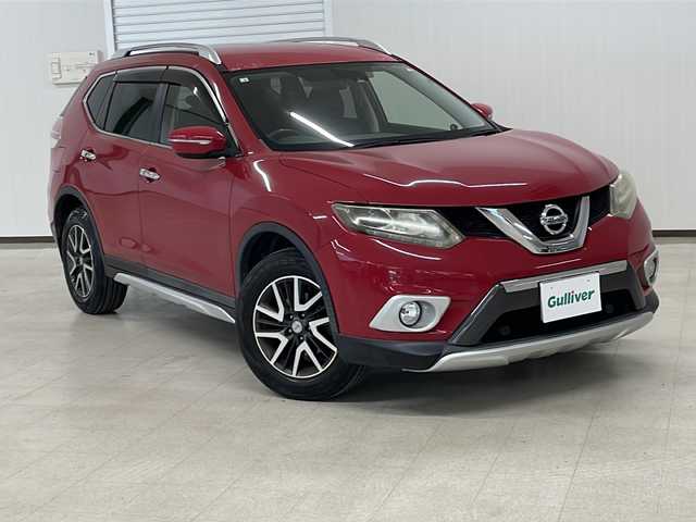 日産 エクストレイル 20X エクストリーマーX Eブレーキ 熊本県 2014(平26)年 9.4万km バーニングレッド 純正ＳＤナビ（ラジオ/ＢＴ/ＣＤ/ＤＶＤ/フルセグ）/ＥＴＣ/バックカメラ/4WD/Ｄ・Ｎ席シートヒーター/アルパインツイーター/レザーシート/プッシュスタート/横滑り防止装置/衝突軽減システム/レーンキープアシスト/純正フロアマット/前後コーナーセンサー/ルーフレール/ドアバイザー