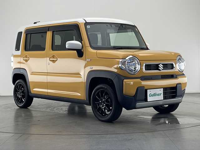 スズキ ハスラー HYBRID G 宮崎県 2020(令2)年 3.5万km アクティブイエロー/ホワイト2トーンルーフ 禁煙車/衝突被害軽減ブレーキ/社外ナビTV/（ストラーダ/CN-HE01WD/CD/DVD/Bluetooth/FMAM/フルセグTV)/社外バックカメラ/社外ETC/社外15インチアルミ/純正ドライブレコーダー/純正セキュリティアラーム/純正フロアマット/レーンディパーチャーアラート/クリアランスソナー/エネチャージ/前席シートヒーター/オートエアコン/リアプライバシーガラス/ドアバイザー/スマートキー/プッシュエンジンスタート/新車時保証書/取扱い説明書
