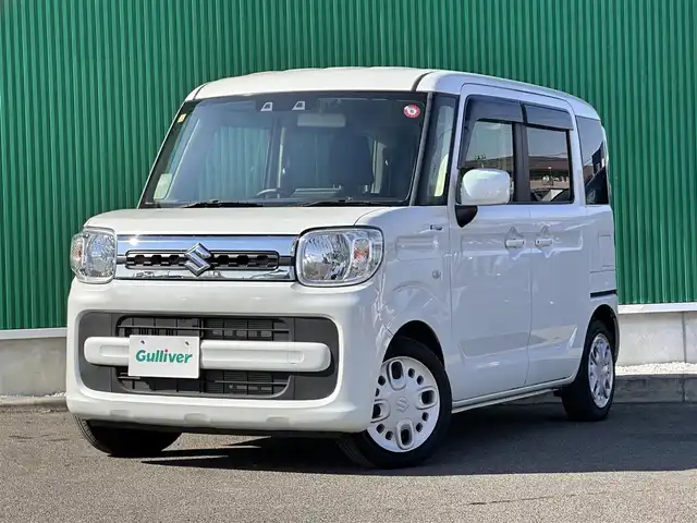 スズキ スペーシア HYBRID X 宮城県 2020(令2)年 1.9万km ピュアホワイトP ワンオーナー/セーフティサポート/・デュアルカメラブレーキサポート/・誤発進抑制機能/・車線逸脱警報機能/・ふらつき警報機能/・先行車発進お知らせ機能/・ハイビームアシスト/・リアパーキングセンサー/・後方誤発進抑制機能/横滑り防止装置/純正SDナビ/・Bluetooth/・CD/DVD/・フルセグTV/バックカメラ/ドライブレコーダー/両側パワースライドドア/シートヒーター/オートライト/プッシュスタート＆スペアキー/電動格納ミラー/純正フロアマット/W/サイド/カーテンエアバッグ