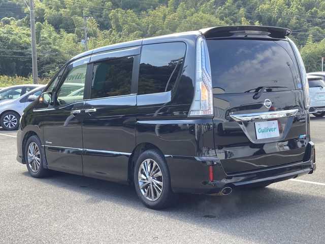 日産 セレナ ライダー Bライン Sハイブリッド 佐賀県 2014(平26)年 9.8万km ダイヤモンドブラック 純正8インチナビ/バックカメラ/純正フリップダウンモニター/LDW/クルーズコントロール/両側パワースライドドア/アイドリングストップ/ETC/社外レーダー/プッシュスタート/スマートキー/純正AW