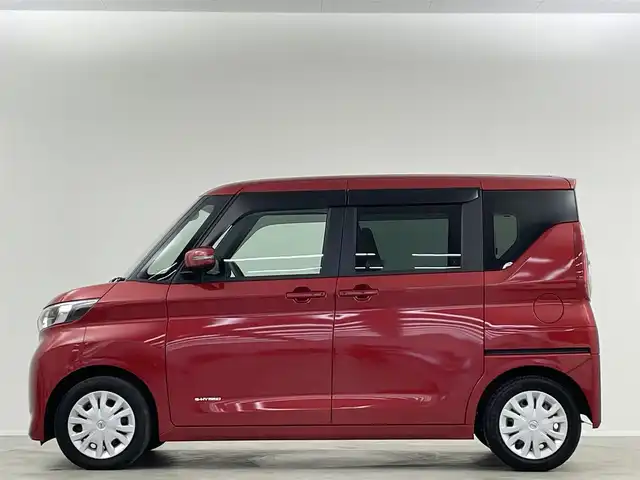 日産 ルークス X 埼玉県 2022(令4)年 1.5万km スパークリングレッドM 純正９型ナビ　全方位　衝突軽減　ＢＴ　スマートキー　パワースライドドア　アイドリングストップ　フルセグＴＶ　オートハイビーム　レーンキープ　コーナーセンサー　純正フロアマット　ベンチシート