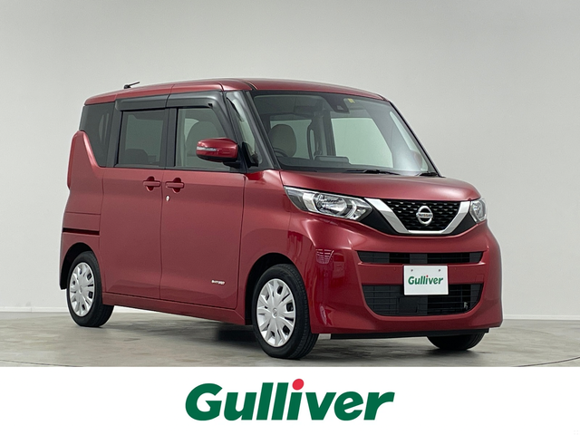 日産 ルークス X 埼玉県 2022(令4)年 1.5万km スパークリングレッドM 純正９型ナビ　全方位　衝突軽減　ＢＴ　スマートキー　パワースライドドア　アイドリングストップ　フルセグＴＶ　オートハイビーム　レーンキープ　コーナーセンサー　純正フロアマット　ベンチシート