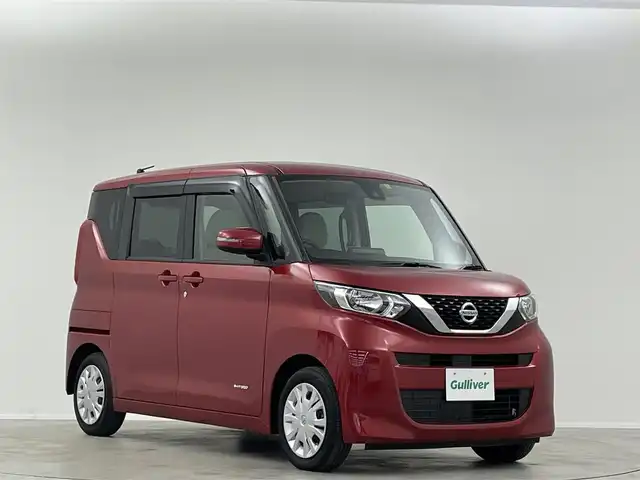 日産 ルークス X 埼玉県 2022(令4)年 1.5万km スパークリングレッドM 純正９型ナビ　全方位　衝突軽減　ＢＴ　スマートキー　パワースライドドア　アイドリングストップ　フルセグＴＶ　オートハイビーム　レーンキープ　コーナーセンサー　純正フロアマット　ベンチシート