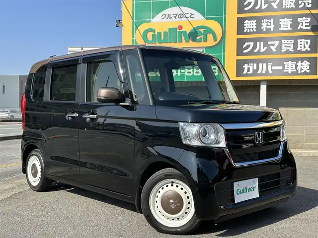 ホンダ Ｎ ＢＯＸ G･L ホンダセンシング カッパーブラウンスタイル 三重県 2019(令1)年 3万km 黒Ⅱ ♪ホンダセンシング♪/♪ブラウンルーフ♪/ECLIPSE8インチナビ/　・フルセグTV/　・Bluetooth/　・ USB/　・DVD再生/　・録音/バックカメラ/レーダークルーズコントロール/両側パワースライドドア/スマートキーx2/プッシュスタート/LEDヘッドライト/ナビ連動ドライブレコーダー/ステアリングスイッチ/電動格納ミラー/ターンミラー/ビルトインETC/プライバシーガラス/横滑り防止機能