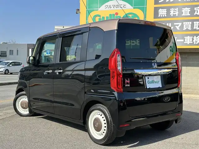 ホンダ Ｎ ＢＯＸ G･L ホンダセンシング カッパーブラウンスタイル 三重県 2019(令1)年 3万km 黒Ⅱ ♪ホンダセンシング♪/♪ブラウンルーフ♪/ECLIPSE8インチナビ/　・フルセグTV/　・Bluetooth/　・ USB/　・DVD再生/　・録音/バックカメラ/レーダークルーズコントロール/両側パワースライドドア/スマートキーx2/プッシュスタート/LEDヘッドライト/ナビ連動ドライブレコーダー/ステアリングスイッチ/電動格納ミラー/ターンミラー/ビルトインETC/プライバシーガラス/横滑り防止機能