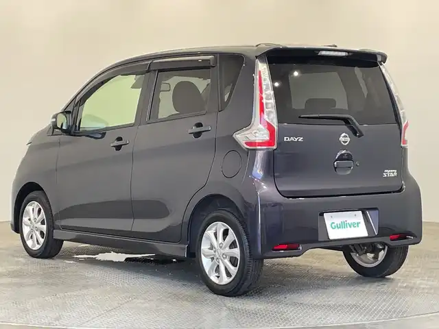 日産 デイズ ハイウェイスターX 栃木県 2017(平29)年 4.8万km プレミアムパープルP 純正ナビ/（CD/DVD/SD/フルセグTV/Bluetooth/USB/iPod）/全方位カメラ/バックカメラ/ETC/禁煙車/純正ドアバイザー/オートライト/LEDヘッドライト/横滑り防止装置/盗難防止装置/プッシュスタート/スペアキー/アイドリングストップ/純正アルミホイール/純正フロアマット