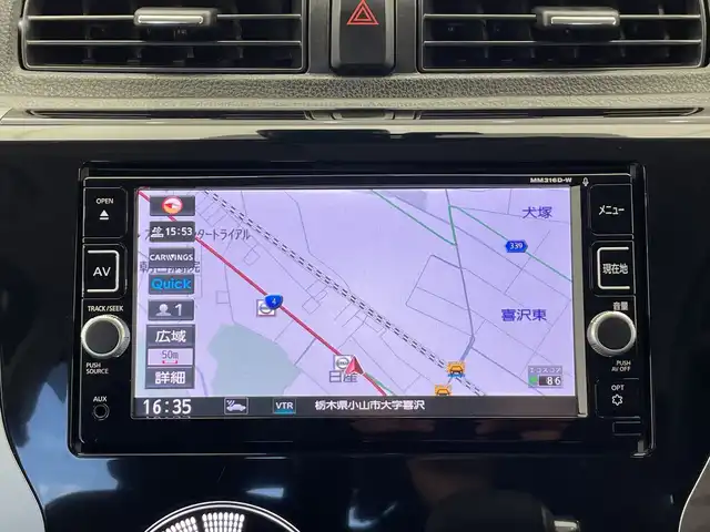 日産 デイズ ハイウェイスターX 栃木県 2017(平29)年 4.8万km プレミアムパープルP 純正ナビ/（CD/DVD/SD/フルセグTV/Bluetooth/USB/iPod）/全方位カメラ/バックカメラ/ETC/禁煙車/純正ドアバイザー/オートライト/LEDヘッドライト/横滑り防止装置/盗難防止装置/プッシュスタート/スペアキー/アイドリングストップ/純正アルミホイール/純正フロアマット