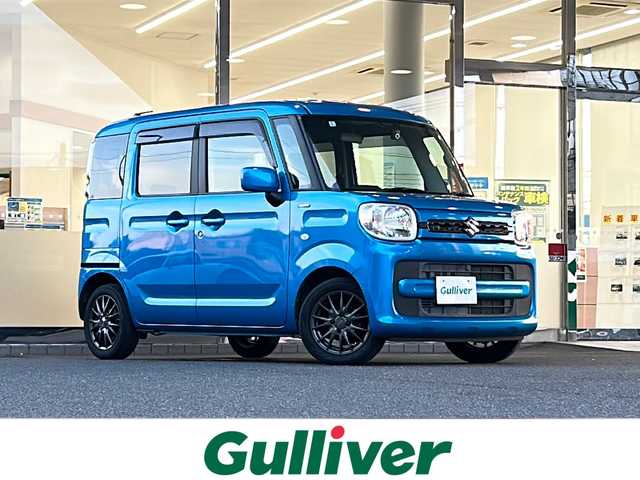 スズキ スペーシア HYBRID G 福島県 2020(令2)年 5.3万km ブリスクブルーM 登録時走行距離　５３０５２ｋｍ/純正SDナビ/【AM/FM/BT/DVD/USB/IPOD/フルセグ】/バックカメラ/プッシュスタート/アイドリングストップ/ドアバイザー/ETC/前後ドライブレコーダー/電動格納ミラー/社外AW/オートライト