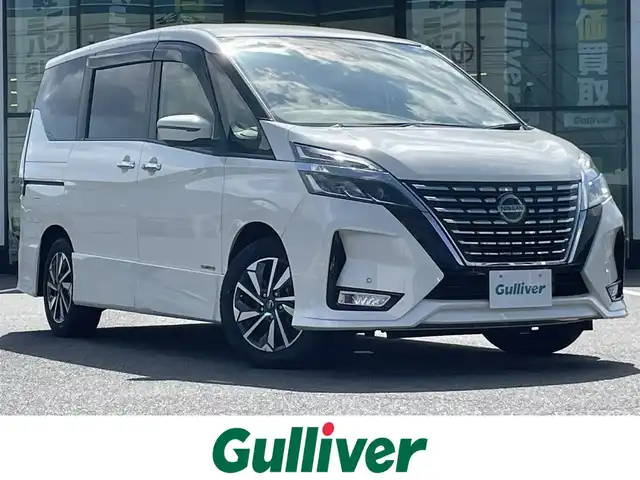 日産 セレナ ハイウェイスター V 岡山県 2020(令2)年 8.2万km ブリリアントホワイトパール 登録時走行距離81468km/純正10インチナビ/フルセグTV(AM.FM.CD.DVD.TV.BT)/純正フリップダウンモニター/両側パワースライドドア/アラウンドビューモニター/ETC/ブラインドスポットモニター/前後ドライブレコーダー/クリアランスソナー/衝突軽減ブレーキ/横滑り防止装置/クルーズコントロール/レーンキープアシスト/オートライト/アイドリングストップ/16インチ純正AW/純正フロアマット