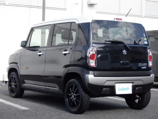 スズキ ハスラー Jスタイル Ⅱ ターボ 静岡県 2017(平29)年 9.8万km ブルーイッシュブラックパール  社外15インチアルミ/ タッチパネルオーディオ(FH-7100DVD)/ バックカメラ/ スマートキー/ プッシュスタート/ ハーフレザーシート/ 前席シートヒーター/ クルーズコントロール/ パドルシフト/ ビルトインETC/ 純正HIDヘッドライト/ フォグランプ/ 純正フロアマット/ 純正15インチアルミ有り