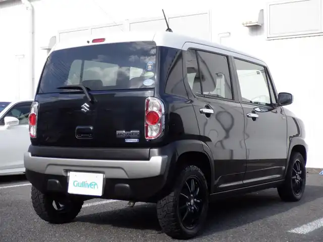 スズキ ハスラー Jスタイル Ⅱ ターボ 静岡県 2017(平29)年 9.8万km ブルーイッシュブラックパール  社外15インチアルミ/ タッチパネルオーディオ(FH-7100DVD)/ バックカメラ/ スマートキー/ プッシュスタート/ ハーフレザーシート/ 前席シートヒーター/ クルーズコントロール/ パドルシフト/ ビルトインETC/ 純正HIDヘッドライト/ フォグランプ/ 純正フロアマット/ 純正15インチアルミ有り