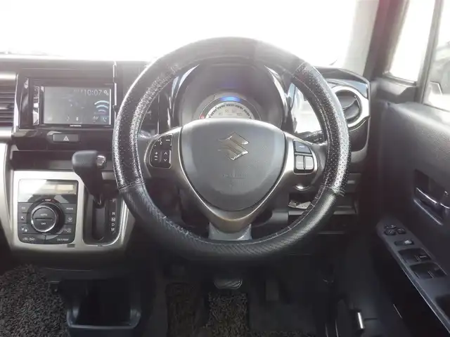 スズキ ハスラー Jスタイル Ⅱ ターボ 静岡県 2017(平29)年 9.8万km ブルーイッシュブラックパール  社外15インチアルミ/ タッチパネルオーディオ(FH-7100DVD)/ バックカメラ/ スマートキー/ プッシュスタート/ ハーフレザーシート/ 前席シートヒーター/ クルーズコントロール/ パドルシフト/ ビルトインETC/ 純正HIDヘッドライト/ フォグランプ/ 純正フロアマット/ 純正15インチアルミ有り