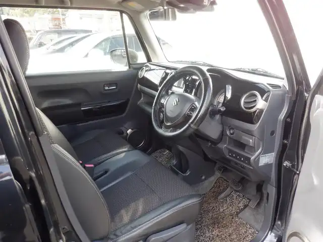 スズキ ハスラー Jスタイル Ⅱ ターボ 静岡県 2017(平29)年 9.8万km ブルーイッシュブラックパール  社外15インチアルミ/ タッチパネルオーディオ(FH-7100DVD)/ バックカメラ/ スマートキー/ プッシュスタート/ ハーフレザーシート/ 前席シートヒーター/ クルーズコントロール/ パドルシフト/ ビルトインETC/ 純正HIDヘッドライト/ フォグランプ/ 純正フロアマット/ 純正15インチアルミ有り