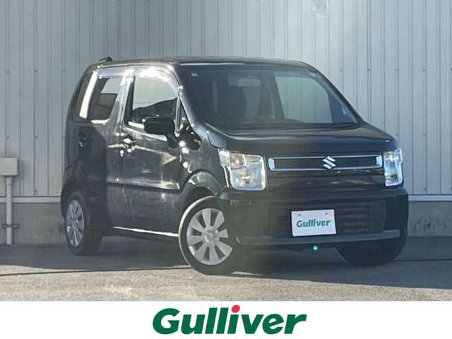 スズキ ワゴンＲ HYBRID FX 山形県 2019(令1)年 3万km ブルーイッシュブラックパール3 4WD/SDナビ/　　【CD　DVD　BT　フルセグ　USB】/シートヒーター/アイドリングストップ/フロアマット/電動格納ミラー/ヘッドライトレベライザー/ドアバイザー/リモコンキー