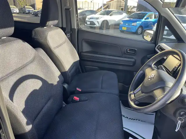 スズキ ワゴンＲ HYBRID FX 山形県 2019(令1)年 3万km ブルーイッシュブラックパール3 4WD/SDナビ/　　【CD　DVD　BT　フルセグ　USB】/シートヒーター/アイドリングストップ/フロアマット/電動格納ミラー/ヘッドライトレベライザー/ドアバイザー/リモコンキー