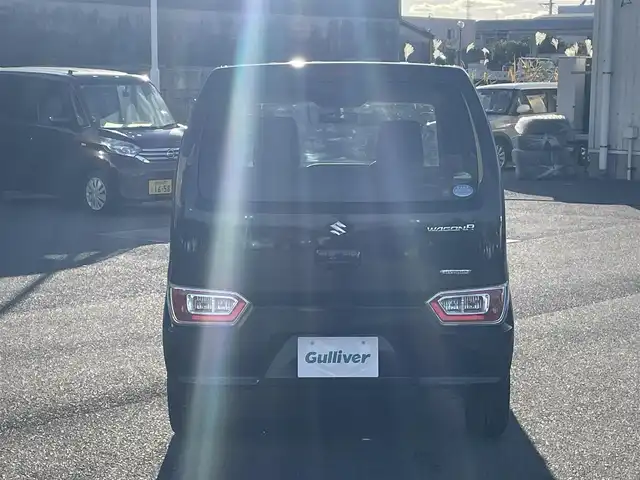 スズキ ワゴンＲ HYBRID FX 山形県 2019(令1)年 3万km ブルーイッシュブラックパール3 4WD/SDナビ/　　【CD　DVD　BT　フルセグ　USB】/シートヒーター/アイドリングストップ/フロアマット/電動格納ミラー/ヘッドライトレベライザー/ドアバイザー/リモコンキー
