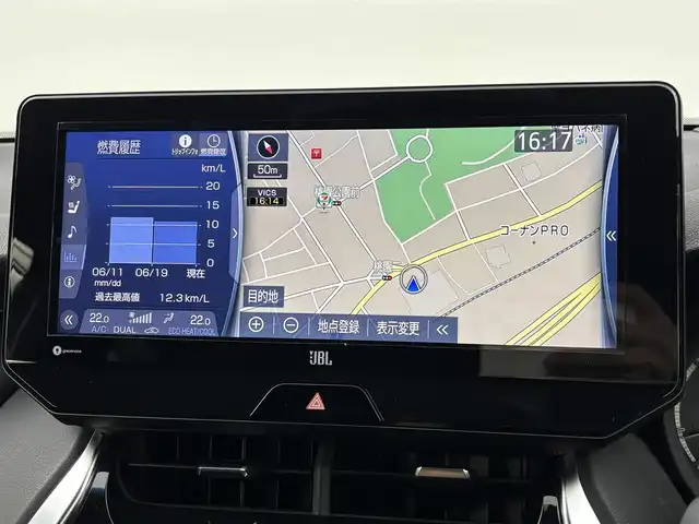 トヨタ ハリアー Z レザーパッケージ 福岡県 2020(令2)年 3.4万km ホワイトパールクリスタルシャイン 調光パノラマルーフ　/モデリスタエアロ　/純正１２．３型ＤＡナビ／フルセグTV　/バックカメラ　/ＪＢＬプレミアムサウンド　/デジタルルームミラー　/ドライブレコーダー　/ビルトインETC2.0　/トヨタセーフティセンス　/レーダークルーズコントロール　/コーナーセンサー　/衝突軽減ブレーキ　/レーンキープ　/ブラインドスポットモニター　/ヘッドアップディスプレイ　/アクセル踏み間違い防止　/シートベンチレーション／ヒーター　/パワーバックドア　/シートメモリー付きパワーシート　/純正１９インチアルミホイール