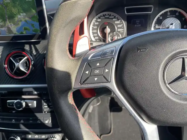 メルセデス・ベンツ Ａ４５ 4マチック エディション1 福岡県 2013(平25)年 5.2万km コスモスブラック ・クルーズコントロール/・純正ナビ/Bluetooth/USB/・バックカメラ/・AMGパフォーマンスシート/シートヒーター/・ドライブレコーダー/・DTV/・ETC/・純正19AW/・ブラインドスポット/・保証書/・取扱説明書/・スペアキー