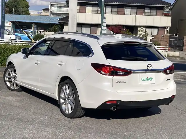 マツダ アテンザ ワゴン XD 愛知県 2014(平26)年 11.2万km スノーフレイクホワイトパールマイカ シティーブレーキサポート/ナビTV/DVDビデオ&CD/地デジ　フルセグ/Bluetoothオーディオ/バックカメラ/ステアシフト/インテリキー×3ケ/純正エンジンスターター/プッシュスタート/キセノンヘッドライト/オートライト/スマートインETC/ステアリングスイッチ/クルーズコントロール/ドライブレコーダー/純正アルミホイル
