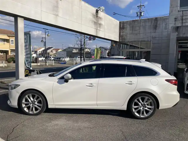 マツダ アテンザ ワゴン XD 愛知県 2014(平26)年 11.2万km スノーフレイクホワイトパールマイカ シティーブレーキサポート/ナビTV/DVDビデオ&CD/地デジ　フルセグ/Bluetoothオーディオ/バックカメラ/ステアシフト/インテリキー×3ケ/純正エンジンスターター/プッシュスタート/キセノンヘッドライト/オートライト/スマートインETC/ステアリングスイッチ/クルーズコントロール/ドライブレコーダー/純正アルミホイル