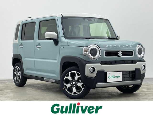 スズキ ハスラー HYBRID X 宮城県 2025(令7)年 0.1千km オフブルーメタリック/ソフトベージュメタリック 届出済み未使用車　/４WD/純正メーカーOPナビ/全方位カメラ/ApplecarPlay/アダプティブクルーズコントロール/レーンアシスト/衝突軽減/アイドリングストップ/障害物センサー/横滑り防止/ヘッドライトレベライザー/シートヒーター/ダウンヒルアシストコントロール/電動格納ミラー/スマートキー/プッシュスタート/禁煙車/スペアキー