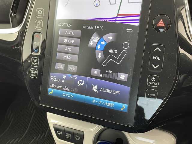 トヨタ プリウス ＰＨＶ A 千葉県 2017(平29)年 5万km スティールブロンドM 純正ナビ/　Bluetooth/フルセグTV/トヨタセーフティセンス/レーダークルーズコントロール/レーンキープアシスト/衝突軽減ブレーキ/クリアランスソナー/ブラインドスポットモニター/オートハイビーム/パーキングアシスト/前席シートヒーター/ステアリングヒーター/ビルトインETC2.0/前方ドラレコ/LEDライト/フォグランプ/フロアマット