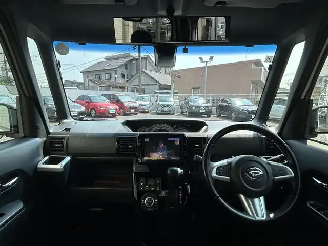 ダイハツ ウェイク G ターボ　レジャーエディション SA Ⅱ 大分県 2017(平29)年 7.6万km パールホワイトⅢ 純正SDナビゲーション(NSZN-X67D)/【フルセグTV/Bluetooth/DVD/CD/SD/ラジオ】/純正後席用モニター/外部端子接続：USB/HDMI/両側パワースライドドア/LEDヘッドライト/フロントフォグランプ/バックカメラ/ETC/スマートアシストII/・衝突警報機能	/・衝突回避支援ブレーキ機能/・車線逸脱警報機能/・誤発進抑制機能(前後)/・先行車発進お知らせ機能	/ステアリングスイッチ/純正15インチアルミホイール/純正フロアマット/純正ドアバイザー/スマートキー2本/保証書/取扱説明書
