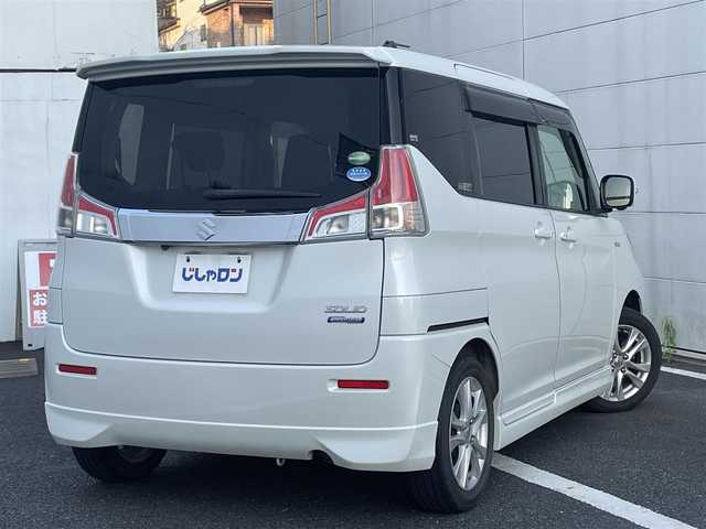スズキ ソリオ HV MZ 千葉県 2018(平30)年 11.9万km ピュアホワイトP (株)IDOMが運営する【じしゃロン八千代店】の自社ローン専用車両になります。こちらは現金またはオートローンご利用時の価格です。自社ローンご希望の方は別途その旨お申付け下さい/純正ナビ/フルセグTV/CD/DVD/Bluetooth/両側パワースライド/全周囲カメラ/ETC