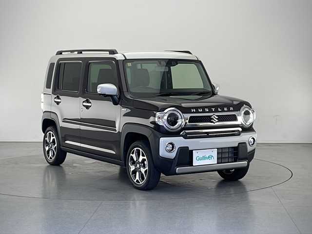 スズキ ハスラー Jスタイル Ⅱ 長野県 2023(令5)年 0.4万km アーバンブラウンパールメタリック/ソフトベージュ2トーン スズキセーフティーサポート/純正9型ナビ/(CD/DVD/FM/AM/Bluetooth/USB/iPod/Smartphone Link)/AppleCarPlay/AndoriｄAuto/全方位カメラ/追従機能付クルコン/運転席＋助手席シートヒーター/前後ドライブレコーダー/コーナーセンサー/アイドリングストップ/横滑り防止装置/レーンキープアシスト/ＬＥＤヘッドライト/純正アルミホイール/革巻きステアリング/純正フロアマット