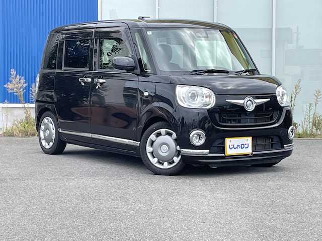 ダイハツ ムーヴ キャンバス G ブラックインテリア リミテッド SAⅢ 福島県 2020(令2)年 8.8万km ブラックマイカメタリック (株)IDOMが運営する【じしゃロンいわき店】の自社ローン専用車両になります。こちらは現金またはオートローンご利用時の価格です。自社ローンご希望の方は別途その旨お申付け下さい/登録時走行距離８７３３４ｋｍ/社外ナビゲーション/フルセグTV/両側パワースライドドア/プッシュスタート/スマートキー/LEDヘッドライト/アラウンドビューモニター/バックカメラ/純正サイドバイザー/純正フロアマット