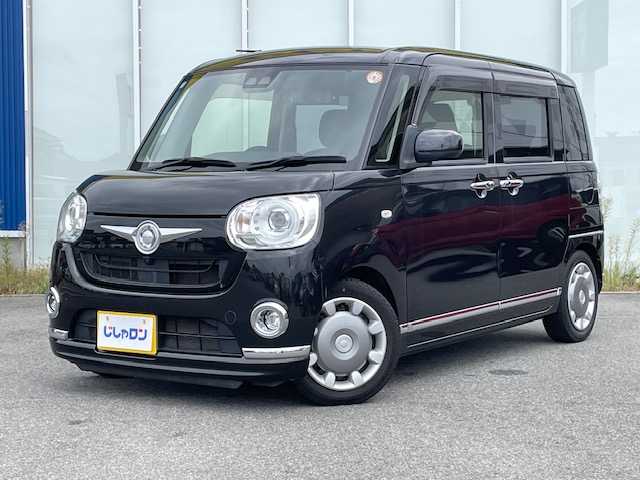 ダイハツ ムーヴ キャンバス G ブラックインテリア リミテッド SAⅢ 福島県 2020(令2)年 8.8万km ブラックマイカメタリック (株)IDOMが運営する【じしゃロンいわき店】の自社ローン専用車両になります。こちらは現金またはオートローンご利用時の価格です。自社ローンご希望の方は別途その旨お申付け下さい/登録時走行距離８７３３４ｋｍ/社外ナビゲーション/フルセグTV/両側パワースライドドア/プッシュスタート/スマートキー/LEDヘッドライト/アラウンドビューモニター/バックカメラ/純正サイドバイザー/純正フロアマット
