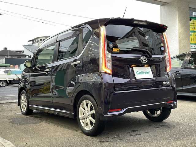 ダイハツ ムーヴ カスタム X SAⅡ 高知県 2017(平29)年 8万km ナイトシャドーパープルクリスタルM ストラーダ７インチナビ/（Ｂｌｕｅｔｏｏｔｈオーディオ／フルセグＴＶ／ＣＤ・ＤＶＤ）/ダイハツスマートアシスト/ＥＴＣ/スマートアシスト/スペアキー/オートライト/コーナーセンサー