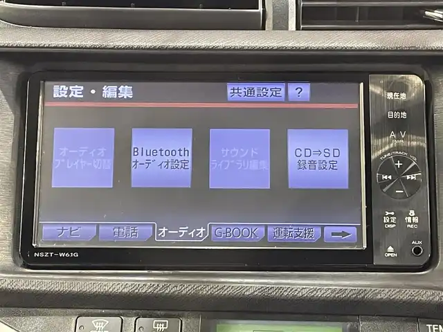 トヨタ アクア S 愛知県 2012(平24)年 8.8万km スーパーレッドⅤ 純正SDナビ/（Bluetooth/フルセグTV/SD/FM/AM/AUX//CD・DVD再生）/ビルトインETC/シートヒーター/バックカメラ/前後ドライブレコーダー/純正フロアマット/プッシュスタート/ -スマートキー/ナノイー/フォグ