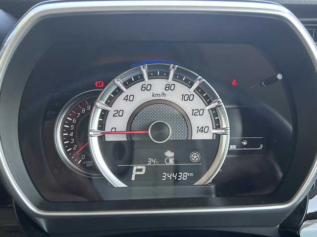 スズキ スペーシア カスタム HYBRID XS 鳥取県 2021(令3)年 3.5万km ブリスクブルーM ワンオーナー/アイドリングストップ/マイルドハイブリッドシステム/ドアバイザー/プッシュスタート/両側パワースライドドア/衝突軽減ブレーキ/ハーフレザー調シート/アダプティブクルーズコントロール/テーブル/リアサーキュレーター/シートヒーター