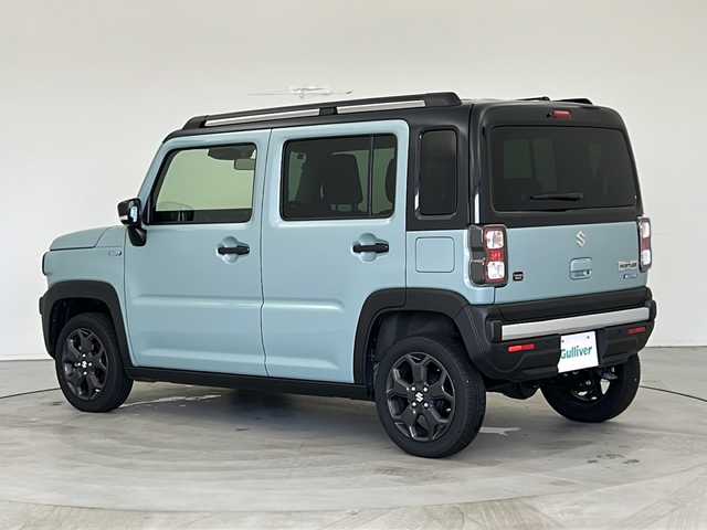スズキ ハスラー タフワイルド・ターボ 岐阜県 2024(令6)年 0.7万km オフブルーメタリック/ブラック 2トーン 4WD/ターボ/スズキセーフティサポート/レーダークルーズコントロール/パドルシフト/コーナーセンサー/ステアリングスイッチ/革巻きハンドル/前席シートヒーター/プッシュスタート/電動格納ミラー/純正アルミホイール/LEDヘッドライト/オートライト/スマートキー