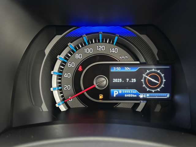 スズキ ハスラー タフワイルド・ターボ 岐阜県 2024(令6)年 0.7万km オフブルーメタリック/ブラック 2トーン 4WD/ターボ/スズキセーフティサポート/レーダークルーズコントロール/パドルシフト/コーナーセンサー/ステアリングスイッチ/革巻きハンドル/前席シートヒーター/プッシュスタート/電動格納ミラー/純正アルミホイール/LEDヘッドライト/オートライト/スマートキー