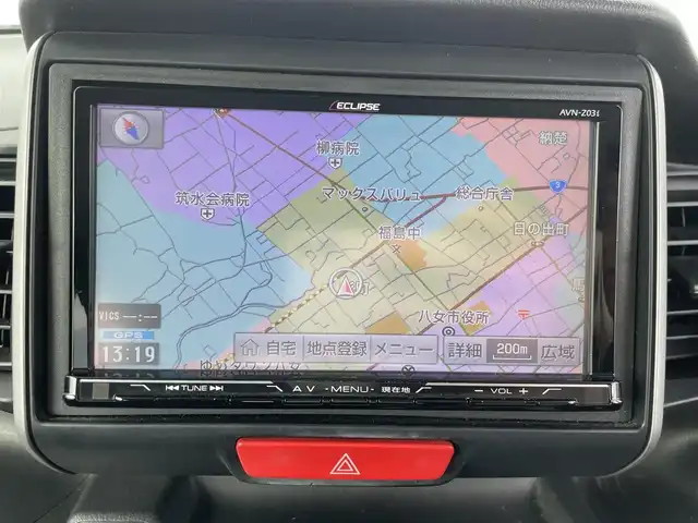 ホンダ Ｎ ＢＯＸ G Lパッケージ 福岡県 2014(平26)年 8.8万km プレミアムホワイトパール 社外ナビ（ＡＶＮ－Ｚ０３ｉ）/フルセグTV/CD/DVD/BT/AM/FM/バックカメラ/パワースライドドア/アイドリングストップ/純正１４アルミ/スマートキー/プッシュスタート/横滑り防止装置/ヘッドライトレベライザー/電動格納ウインカーミラー