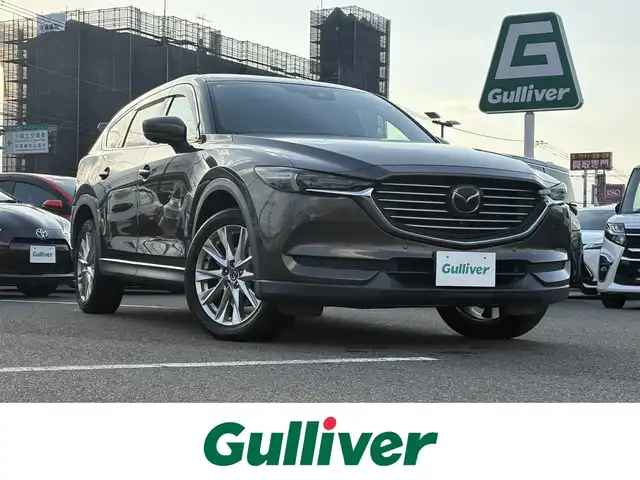 マツダ ＣＸ－８ XD プロアクティブ 大分県 2018(平30)年 8万km チタニウムフラッシュマイカ 純正ナビ/フルセグTV/CD/DVD/BT/AM/FM/AUX/360°ビューモニター/SCBS/パーキングセンサー/レーンキープアシスト/レーダークルーズコントロール/BSM/ＨＵＤ/ステアリングヒーター/前席シートヒーター/パワーシート/純正ＡＷ/ビルトインETC/革巻きステアリング/ステアリングリモコン