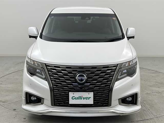 日産 エルグランド 250HWS S アーバンクロム 宮城県 2021(令3)年 5.1万km ピュアホワイトパール 禁煙車/純正11.3型フリップダウンモニター/３６０°セーフティアシスト/・インテリジェントエマージェンシーブレーキ/・ふらつき警報/・車線逸脱警報/・車線逸脱防止支援/・後側方衝突防止支援/・後側方車両検知アラート/・アラウンドビューモニター/・クロストラフィックアラート/両側パワースライドドア/純正10型SDナビ/・BT/CD/DVD/ブルーレイ/SD/AM/FM/フルセグTV/純正前方ドライブレコーダー/純正ビルトインETC/革巻きステアリング/ステアリングスイッチ/プッシュスタート/スマートキー/ハーフレザーシート/LEDヘッドライト/フォグランプ/純正18インチアルミホイール/純正フロアマット/ロールサンシェード
