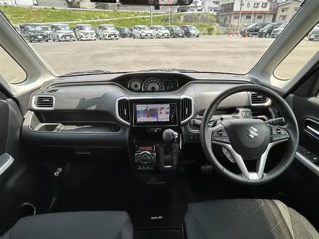 スズキ ソリオ バンディット HV MV 岡山県 2019(令1)年 3.6万km クラレットレッドメタリック/ブラック2トーンルーフ 純正メモリナビ/フルセグTV、CD、DVD、AM、FM/Bluetooth/全方位カメラ/両側パワースライドドア/運転席シートヒーター/前方ドライブレコーダー/パドルシフト/デュアルカメラサポートブレーキ/誤発進抑制機能/後退時ブレーキサポート/車線逸脱警報/ふらつき警報/先行車発進お知らせ機能/ハイビームアシスト/アダブティブクルーズコントロール