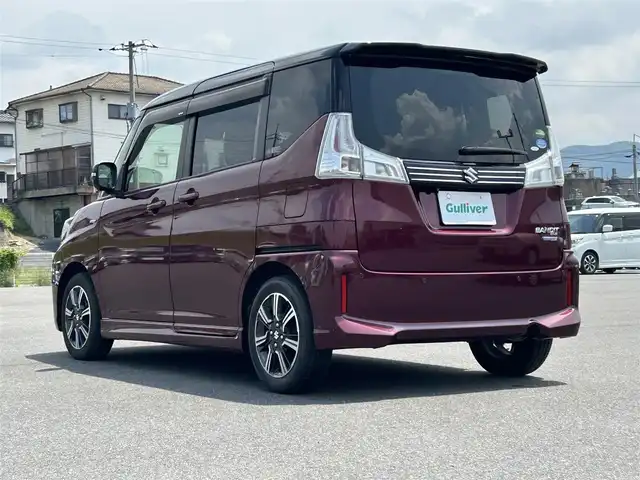 スズキ ソリオ バンディット HV MV 岡山県 2019(令1)年 3.6万km クラレットレッドメタリック/ブラック2トーンルーフ 純正メモリナビ/フルセグTV、CD、DVD、AM、FM/Bluetooth/全方位カメラ/両側パワースライドドア/運転席シートヒーター/前方ドライブレコーダー/パドルシフト/デュアルカメラサポートブレーキ/誤発進抑制機能/後退時ブレーキサポート/車線逸脱警報/ふらつき警報/先行車発進お知らせ機能/ハイビームアシスト/アダブティブクルーズコントロール