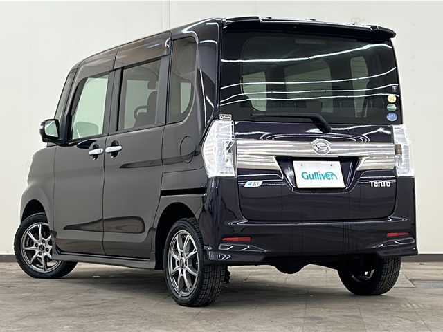 ダイハツ タント カスタム X SA 道央・札幌 2013(平25)年 7.8万km ナイトシャドーパープルクリスタルM /4WD//社外ディスプレイオーディオ：KENWOOD DDX4190BT/(Radio/CD/DVD/BT/ipod/USB)//LEDヘッドライト//片側パワースライドドア//アイドリングストップ//フォグランプ//ドアバイザー//エンジンプッシュスタート//積み込みスタッドレスタイヤ/(155/65/R14)