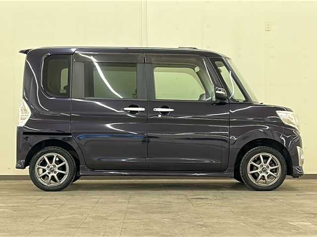 ダイハツ タント カスタム X SA 道央・札幌 2013(平25)年 7.8万km ナイトシャドーパープルクリスタルM /4WD//社外ディスプレイオーディオ：KENWOOD DDX4190BT/(Radio/CD/DVD/BT/ipod/USB)//LEDヘッドライト//片側パワースライドドア//アイドリングストップ//フォグランプ//ドアバイザー//エンジンプッシュスタート//積み込みスタッドレスタイヤ/(155/65/R14)