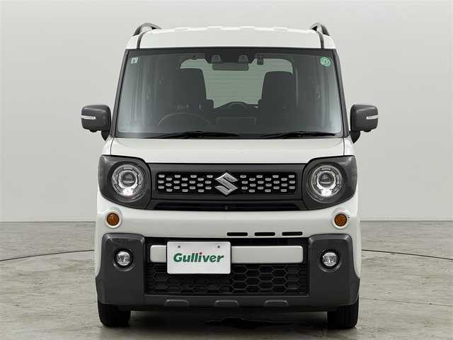 スズキ スペーシア ギア HYBRID XZターボ 福岡県 2021(令3)年 8.3万km ピュアホワイトP 純正８型ナビ（フルセグＴＶ）　/全方位カメラ　/衝突軽減　/レーンキープ　/コーナーセンサー　/両側パワースライドドア　/ルーフレール　/パドルシフト　/アイドリングストップ　/シートヒーター　/前後ドラレコ　/ＥＴＣ