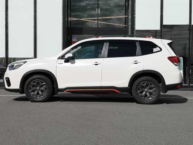 スバル フォレスター ハイブリッド X－ブレイク 岐阜県 2021(令3)年 5.3万km クリスタルホワイトP 4WD/純正ナビ/【SD・DISC・iPod・USB・BT・TV・ラジオ・AUX】/ハーフレザーシート/シートヒーター/パワーシート/シートメモリ/ステアリングヒーター/電動リアゲート/ルーフレール/パドルシフト/クルーズコントロール/左サイドカメラ/フロントカメラ/後方コーナーセンサー/デジタルインナーミラー/BSM/アイサイト/ETC/前方ドラレコ/バックカメラ/純正フロアマット/スペアキー