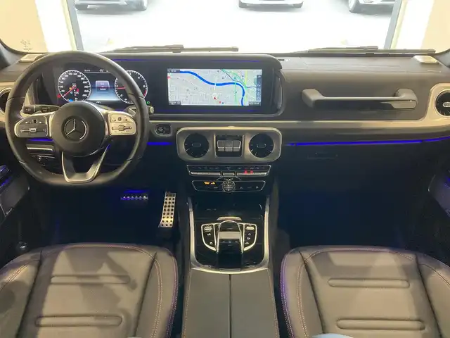 メルセデス・ベンツ ゲレンデヴァーゲン Ｇ４００ｄ AMGライン 熊本県 2022(令4)年 2.6万km 白 左ハンドル/ワンオーナー/AMGライン/ラグジュアリーパッケージ/サンルーフ/ブルメスターサウンド/アダプティブダンピング/黒革シート/純正メモリーナビ・地デジTV/純正USB/BT再生/360°カメラ/ETC2.0/レーダークルーズコントロール/PCS/LKA/BSM/標識検知/純正20インチAW/LEDライト/コーナーセンサー/前席パワーシート/全席シートヒーター/パドルシフト/プッシュスタート/キーレス×2/R4ー7年ディーラー整備記録/保証書・取説・スペアキーあり/ オパリスホワイト（８８５）